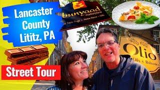 Lancaster County - Lititz Pa - Coolest Small Town in America - Street Tour Lititz Pennsylvania