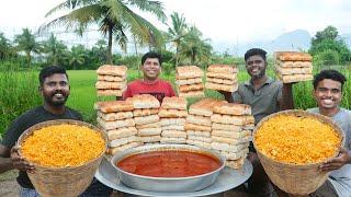 PAV BHAJI | Mumbai Special Street Food Misal Pav Recipe | Village Food