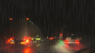 ️Heavy Rain Highway DriveDrift into Sleep