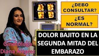 DOLOR BAJITO EN SEGUNDO Y TERCER TRIMESTRE, POR GINECOLOGA DIANA ALVAREZ