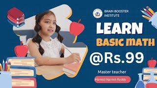 Learn Basic Math Online |Rs 99|Mathematics online classes