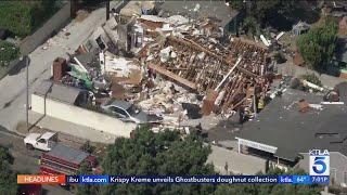 At least one injured after house explodes in Long Beach