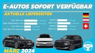 Elektroauto-Lieferzeiten (März 2024) | Verzögerungen bei BYD - bald auch bei Tesla?