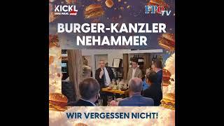 Nehammers Burger-Video-Skandal: WIR VERGESSEN NICHT!