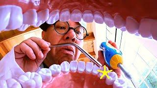 Last to Leave the Dentist Ellie vs Jimmy | Ellie Sparkles Show | Video for kids | WildBrain Wonder