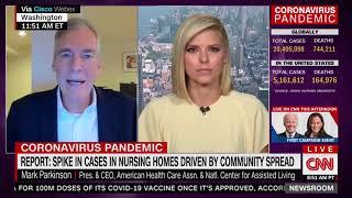 President & CEO Mark Parkinson on CNN discussing COVID community spread and continued need for PPE