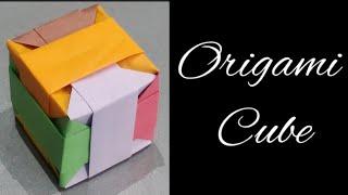 How to make an origami cube | Origami cube | Paper cube | Maths classroom activity