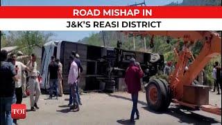 Jammu and Kashmir:  1 pilgrim dead, several injured as bus overturns in  Reasi district