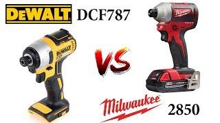 Обзор Milwaukee 2850 vs DeWALT DCF787