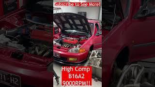 High Compression B16a2 On The Dyno | Eg Civic