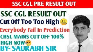 SSC CGL TIER-1 RESULT OUT || UNEXPECTED &UN-PREDICTABLE CUT OFF #ssccgl2024