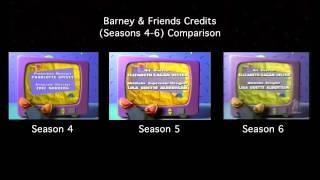 Barney & Friends Credits Seasons 4 6 Comparison