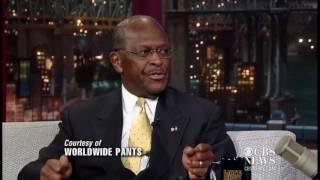 Herman Cain ribbed on Letterman's "Late Show"