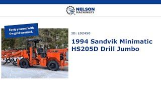 1994 Sandvik Minimatic HS205D Drill Jumbo