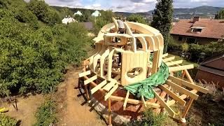 Organic architecture timelapse of a house