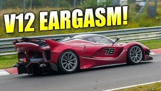 TOP 5 BEST Sounding Cars on the Nürburgring!  Ferrari FxxK Evo, Huracan STO, 992 GT3RS, C8 Z06 etc!