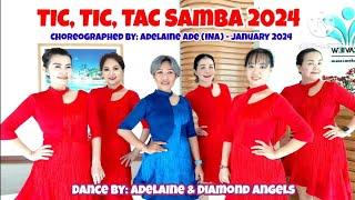 Tic,Tic,Tac Samba 2024 - Line Dance - Choreo:Adelaine Ade (INA) - January 2024