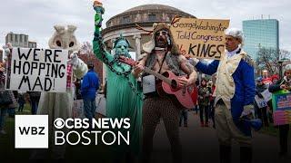 Almost 100,000 angry demonstrators reported at Hands Off rally in Boston