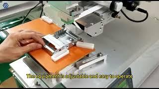 Semi-automatic high-precision flat labeling machine