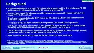 ASCO23 - LBA106: Phase 3 Results From CARTITUDE-4: Cilta-cel Versus Standard of Care in Lenalido...