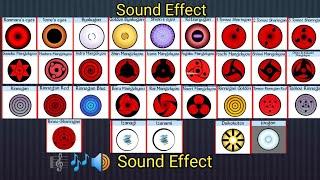 All Eyes Dojutsu Sound Effect In Naruto And Boruto | sound effect #dojutsu