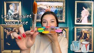 ASMR  Edible Face Painting | Spit Painting with Personal Attention & Mouth Sounds! 