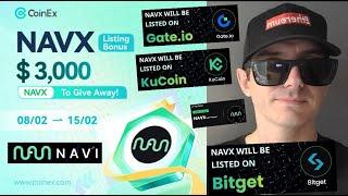 $NAVX - NAVI PROTOCOL TOKEN CRYPTO COIN HOW TO BUY COINEX GLOBAL GATE KUCOIN SUI BLOCKCHAIN NAVX CEX