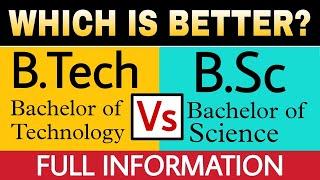 BTech Vs BSc Which is Better? | Best Courses After 12th Science | 12th Science Career Options |