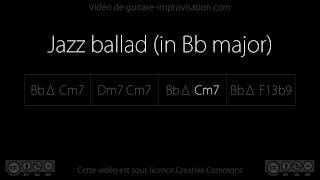 Jazz ballad in Bb Major (Bb Cm7 Dm7 Cm7 Bb Cm7 Bb F7) : Backing track
