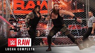 LUCHA COMPLETA: Roman Reigns vs. Braun Strowman - Steel Cage Match: Raw, Oct. 16, 2017