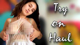 [4K] Transparent lingerie haul | See through Lingerie Try on Haul | Lingerine haul