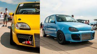 500hp & 380hp Fiat Seicento 1.4 T-Jet drag car from Poland on POWER FEST