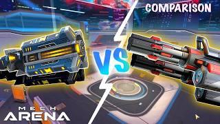 Is Overdriver BETTER Than Minigun..? - Mech Arena Comparison