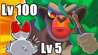 Pokemon Sword, but all the trainers are LVL 100!