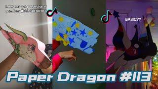 Dragon Puppet Crafts - Paper Dragon TikTok Compilation #113