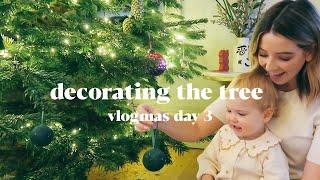 Decorating The Tree & Christmas Lights Walk AD | Vlogmas Day 3