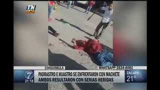 Chiquimula: Padrastro y hijastro se enfrentaron con machete