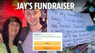 Jay Slater’s mum reveals how £60k GoFundMe will be used as she pleads for more donations