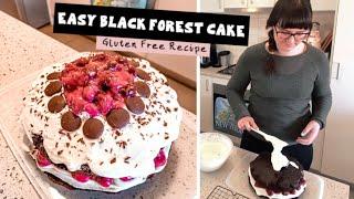 HOW TO make a BLACK FOREST CAKE | GLUTEN FREE Birthday Cake