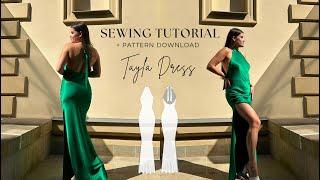 HOW TO SEW A HALTER NECK DRESS + Pattern | DIY | Sewing Tutorial | Prom Dress | Gown Dress