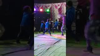 Wedding ceremony for stage-3 decorations with dance to enjoying