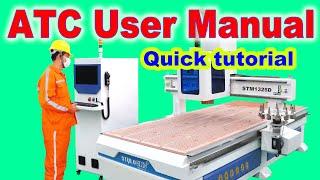 How to use LNC control system in ATC CNC router! Automatic tool changer CNC wood router