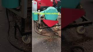 Testing silage baling and wrapping machine for round bales | Corn silage baler for dry grass