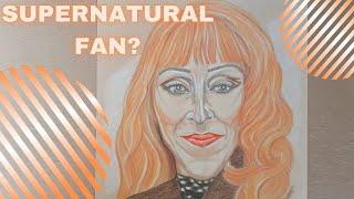 Are you a Supernatural Fan? Rowena MacLeod #shorts #drawing #supernatural