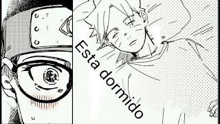 Sarada entra en la habitación de Boruto