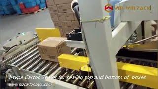 WIN-WIN PACK Carton Erector and Sealer Machine System