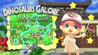 Touring My 1,000+ Hour Jurassic Park Animal Crossing Island! ️ 1,000 Subs Special