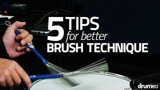 5 Tips For Better Brush Technique - Drum Lesson (Drumeo)