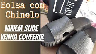 BOLSA COM CHINELO FEMININO NUVEM SLIDE CONFORTAVEL MACIO LUIZA LIZ (PROMOÇÃO)