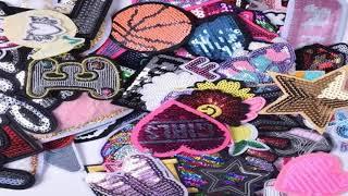 30 Pcs/Lot Sequin Patches Iron on for Jacket Jeans Backpack Stickers Girl Sewing Supplies Cloth Deco